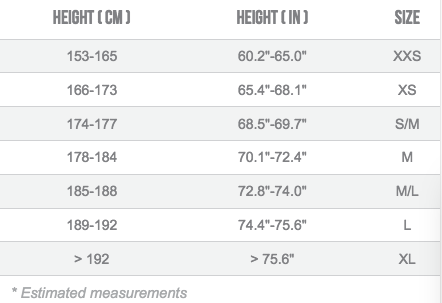 orbea sizing