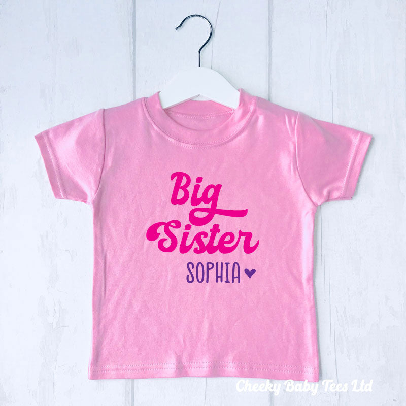 Personalised Big Sister T-Shirt – CheekyBabyTees Ltd