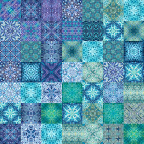 Blue green tile mix 1 'Dive In Mix 1'