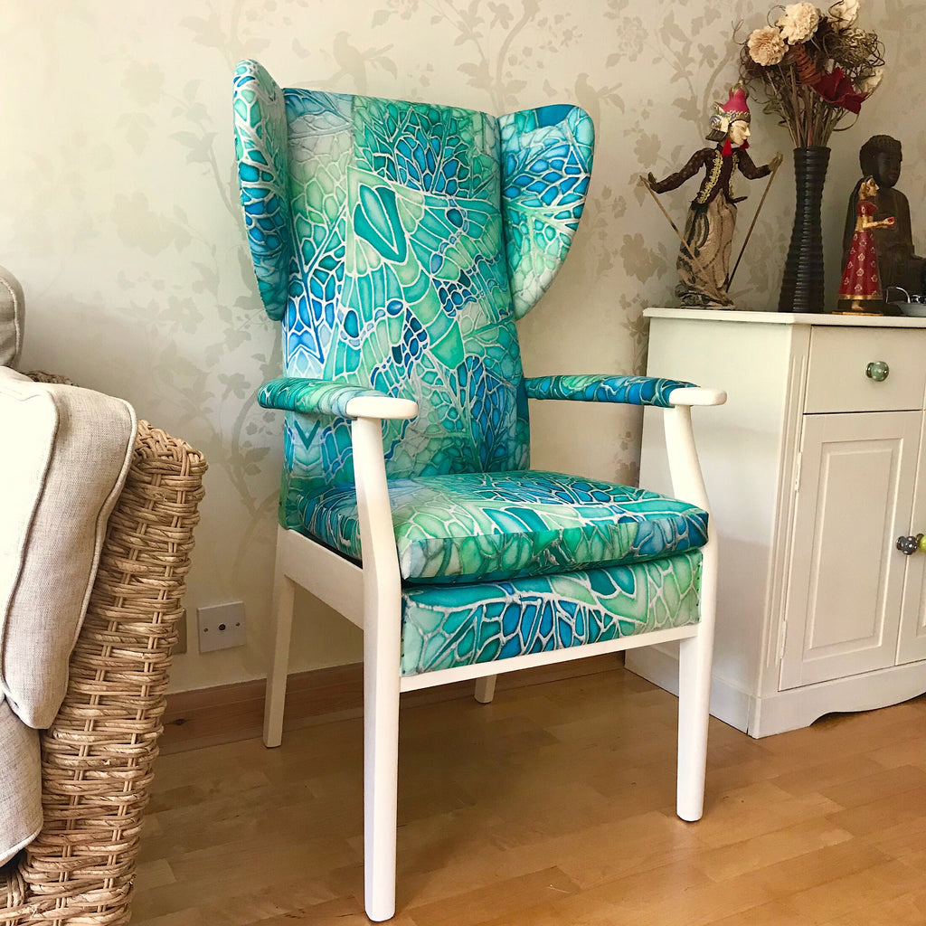 Green Parker Knoll Chair - Mint Green Chair Update ...