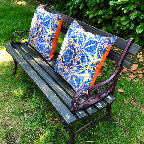 Exterior Shower Proof Textiles Bench Chair Seat Pads