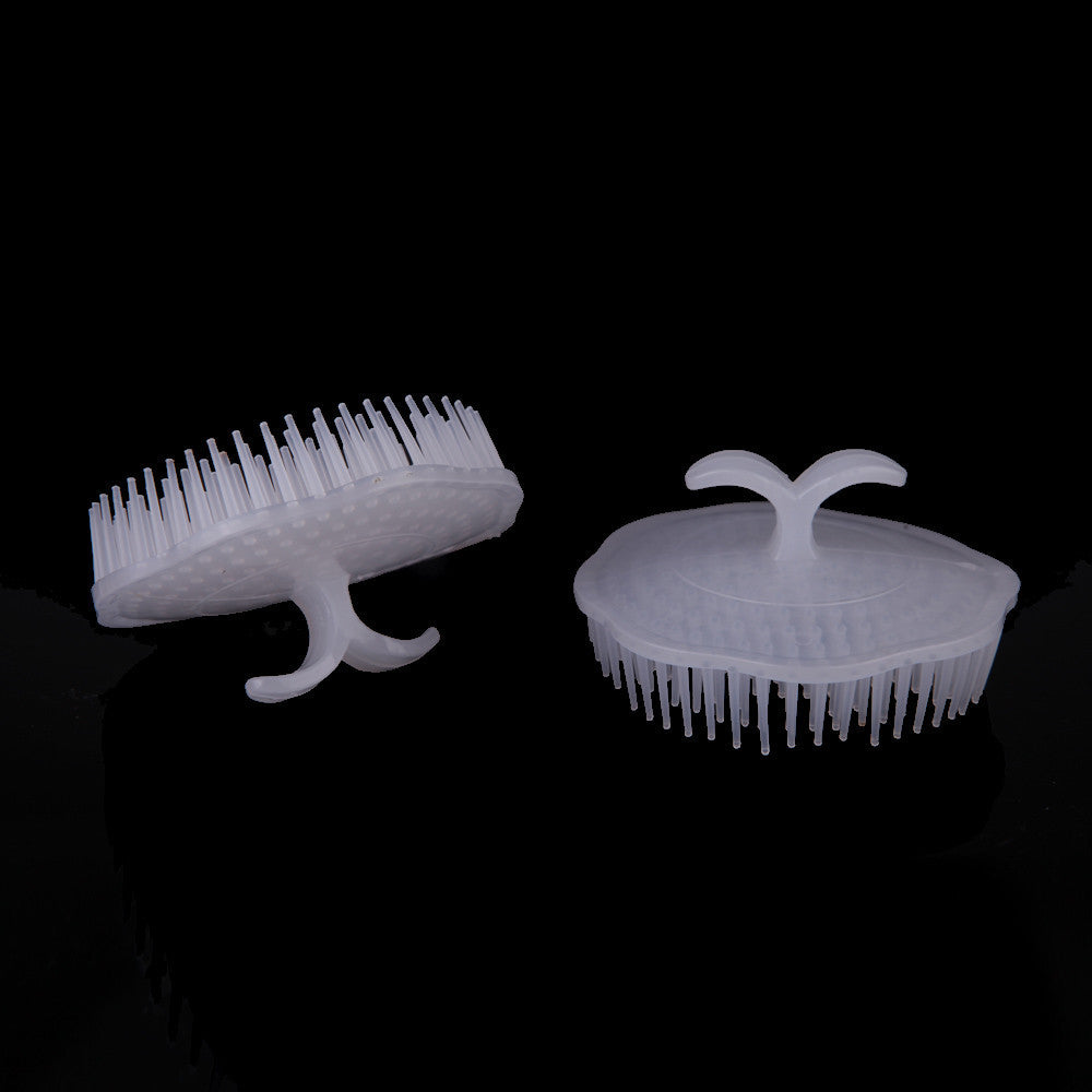 2pcs white hair shampoo scalp body massage brush massager hairbrush comb hare care TIML66