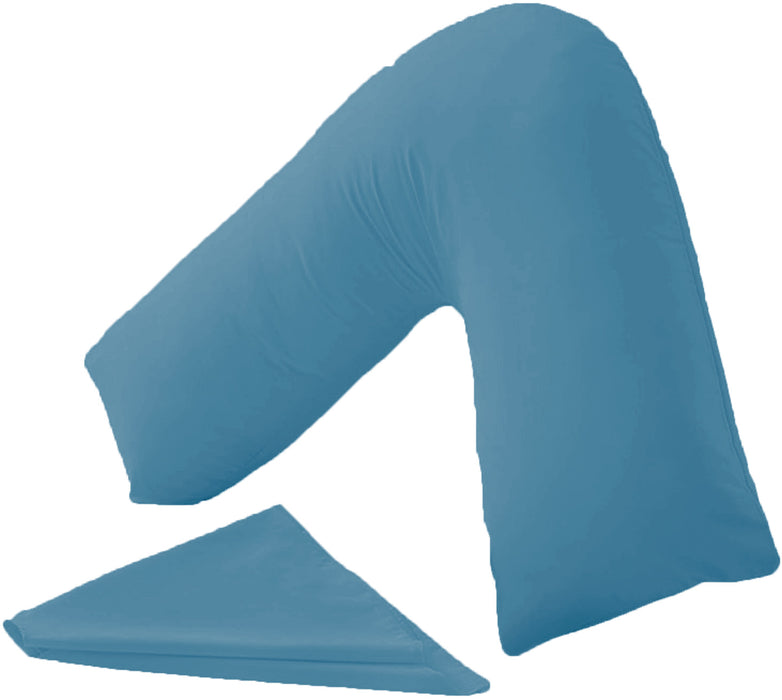 V Shape Pillow Cover - Standard Size - Teal
