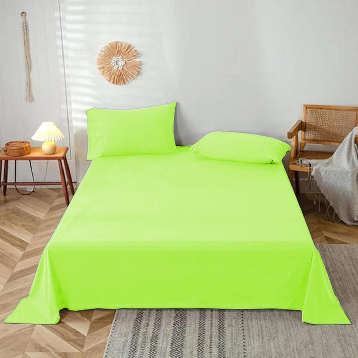 lime green queen sheet set