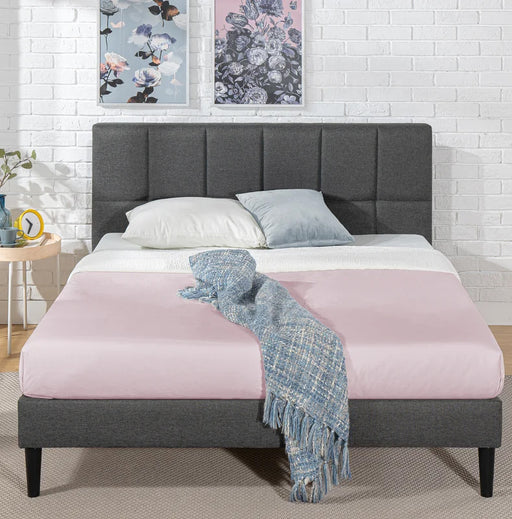 Low profile clearance upholstered platform bed