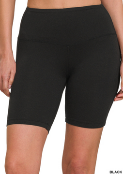 Buttery Soft Black Biker Shorts