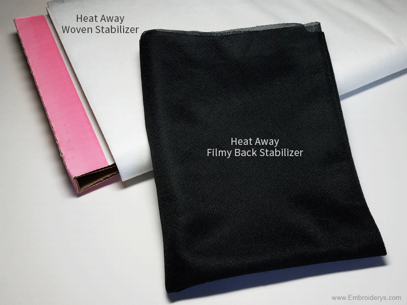 heat away stabilizer - woven - filmy backed