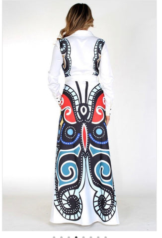 maxi butterfly dress