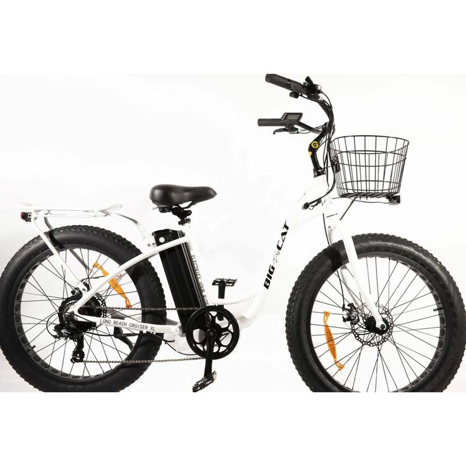 big cat electric long beach cruiser electric bike