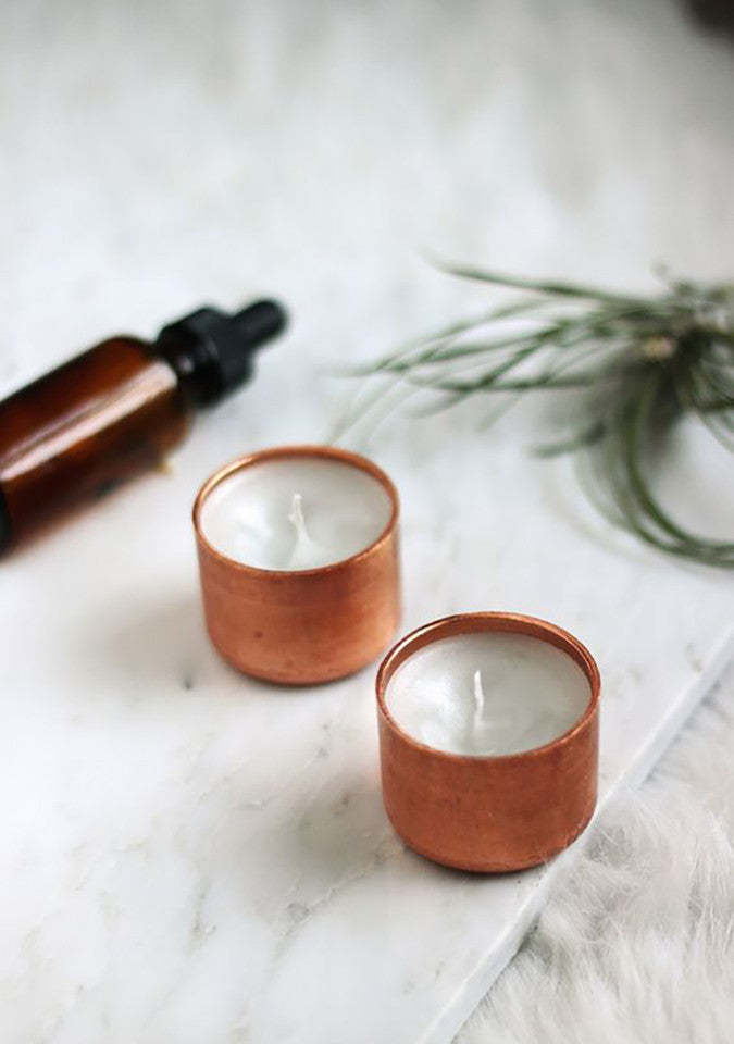 DIY Copper Candleholder