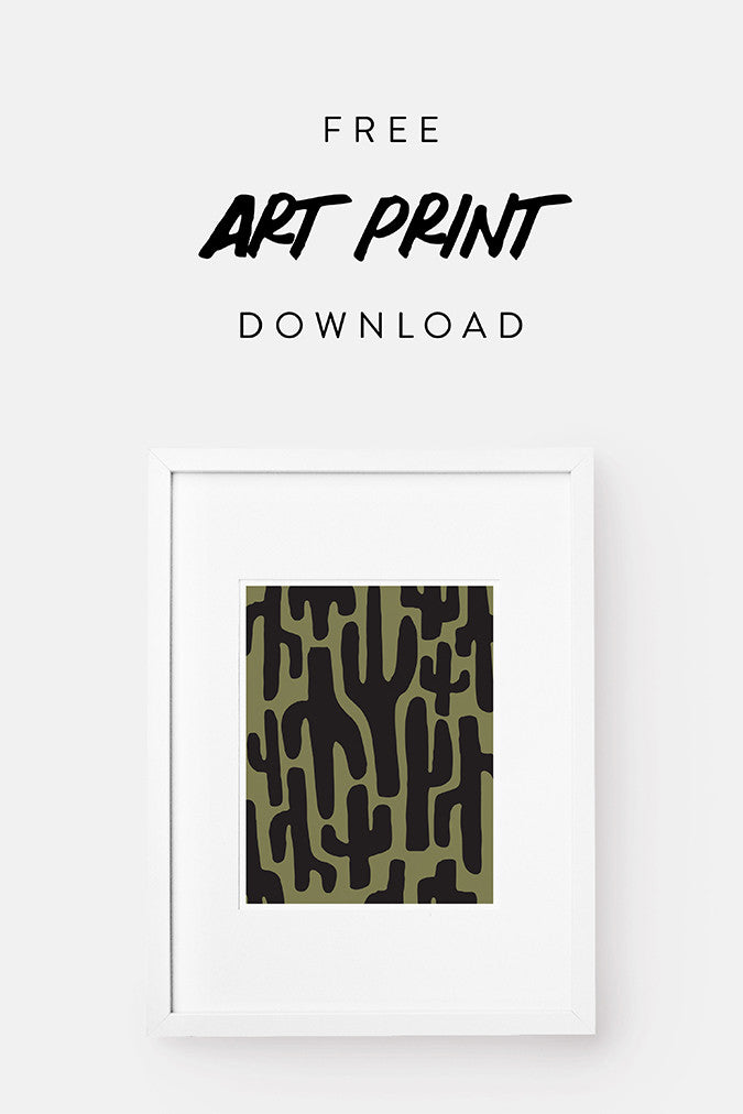 Free Cacti Art Print Download