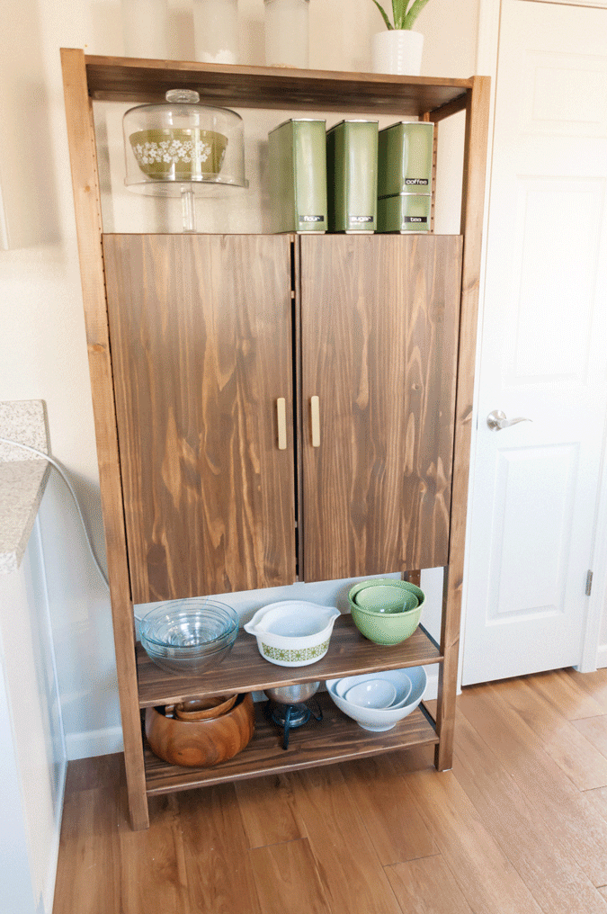 MARKERAD display cabinet, stacked and elevated - IKEA Hackers