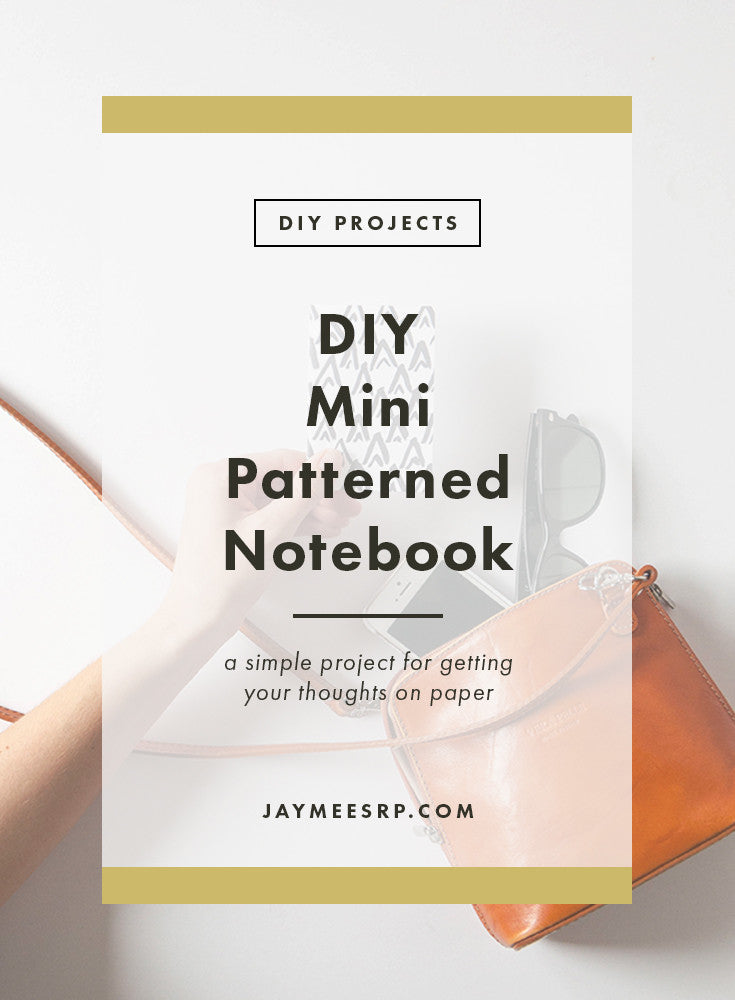 DIY Mini Patterned Notebook
