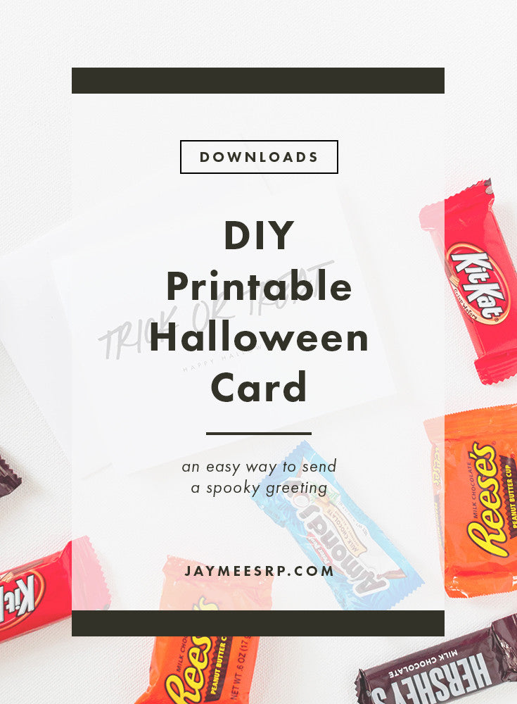 DIY Printable Halloween Card