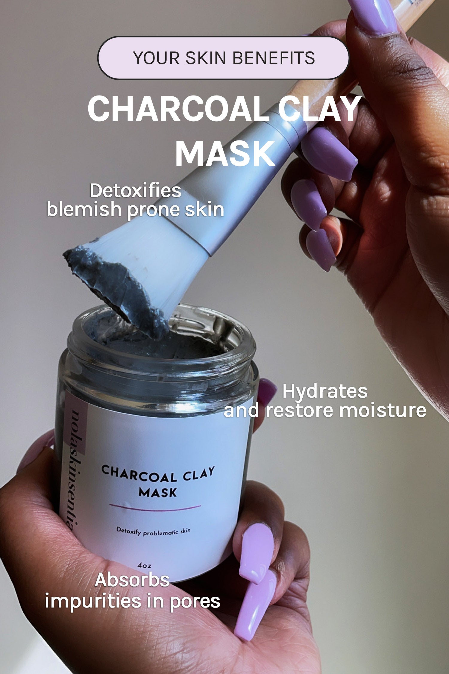 Face Mask | Detoxifying Charcoal Mask — Nolaskinsentials