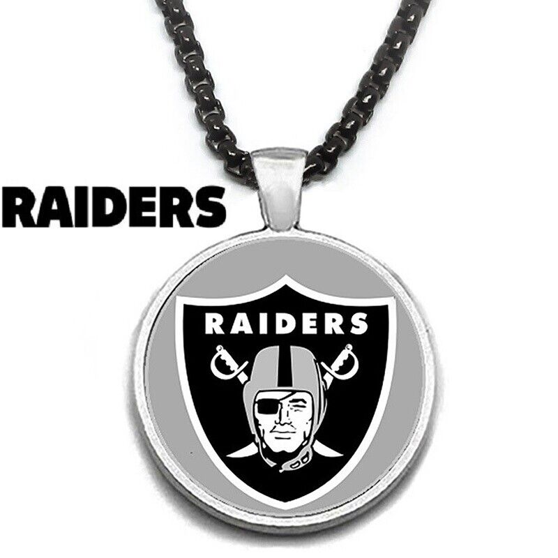 Large New Las Vegas Raiders Necklace Stainless Steel Chain Free