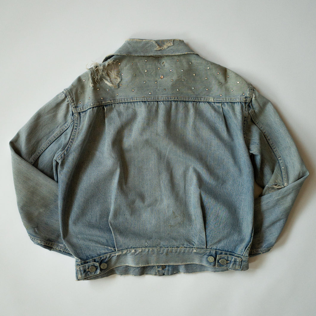 1950s Levi's Type II Distressed Selvedge Denim Jacket