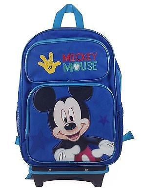 mickey mouse rolling backpack