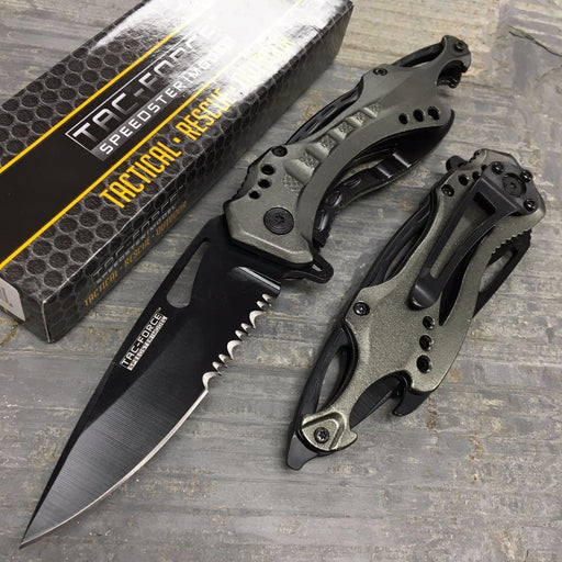 Tac Force Spring Assisted Firefighter Knife (TF-637) 