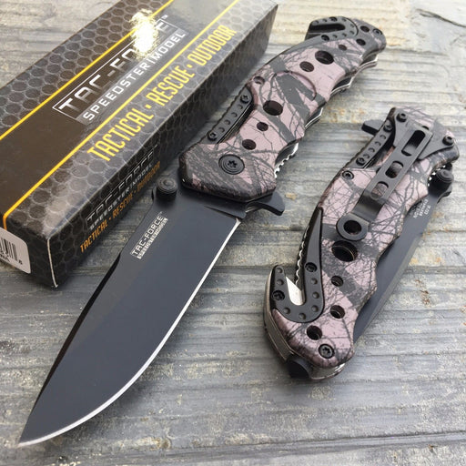 TAC FORCE Gray Dragon Folding Outdoor Tactical Rescue Speedster