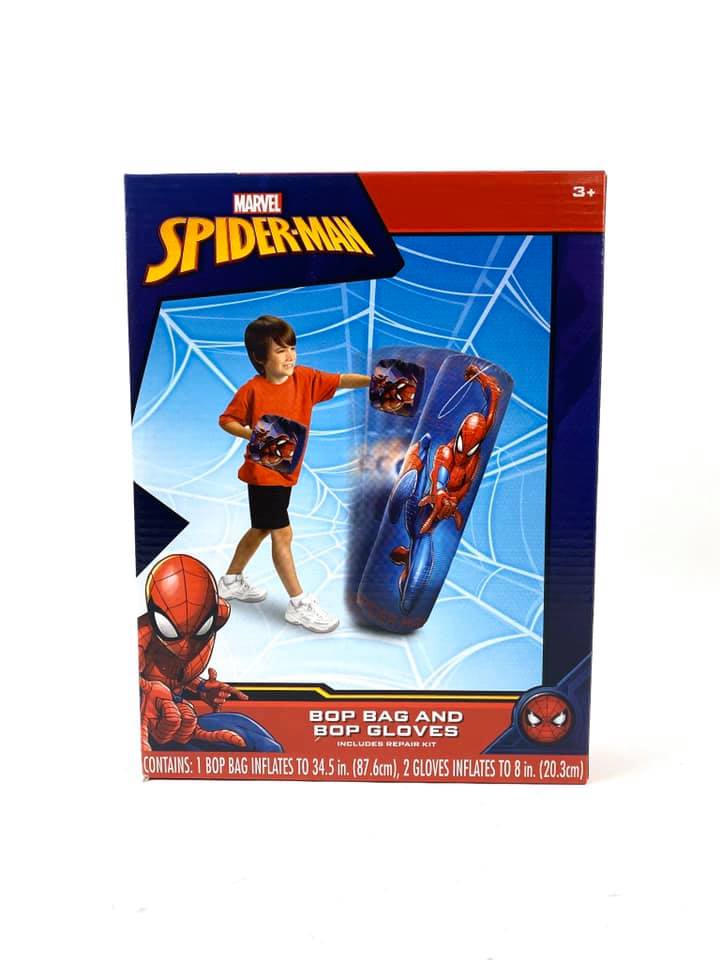 punching spiderman toy