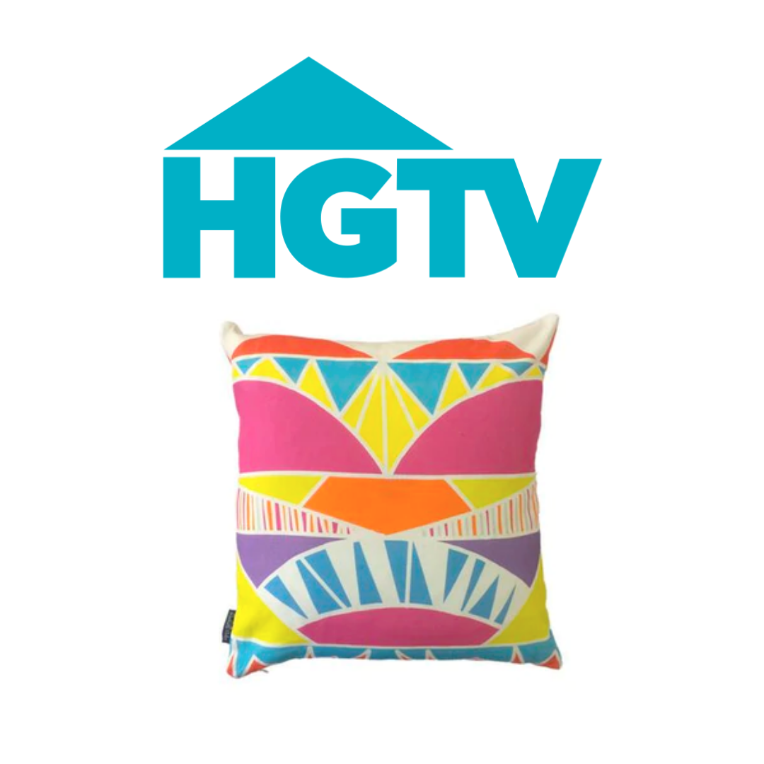 HGTV, Rochelle Porter Design, Pattern, Home Decor, pillow Case, Pillow cover, Table runner, Tea towel