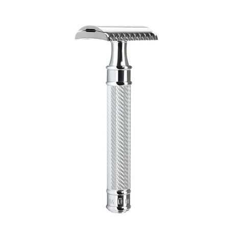 MUHLE TRADITIONAL R41 GRANDE LARGE CHROME SAFETY RAZOR OPEN COMB