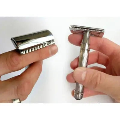 DE89 Safety Razor comes in different finishes and handle lengths