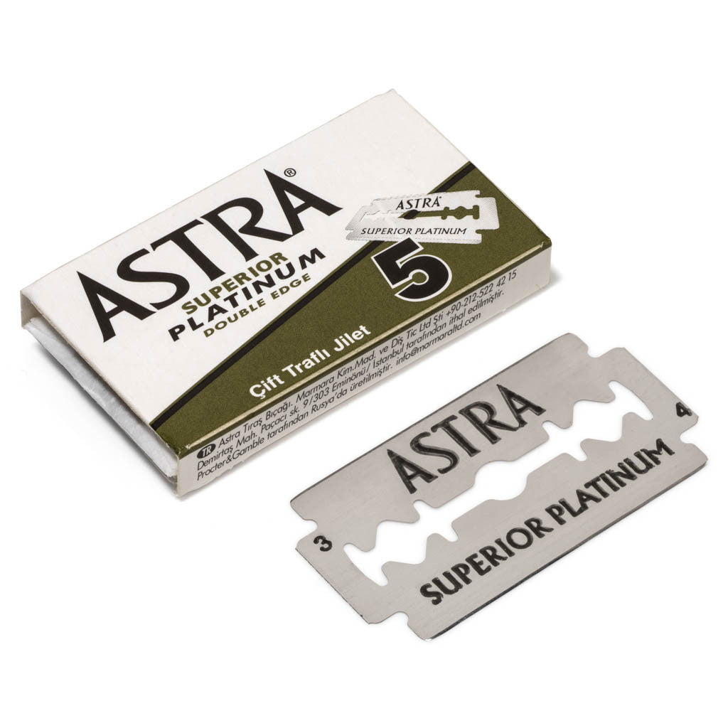 Astra Platinum De Safety Razor 5 Pack Grown Man Shave