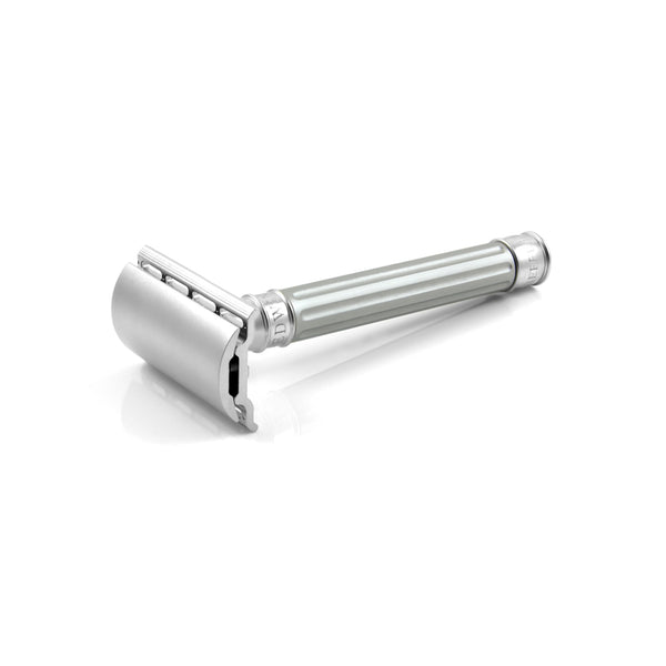 Edwin Jagger 3ONE6 Stainless Steel Grooved Safety Razor