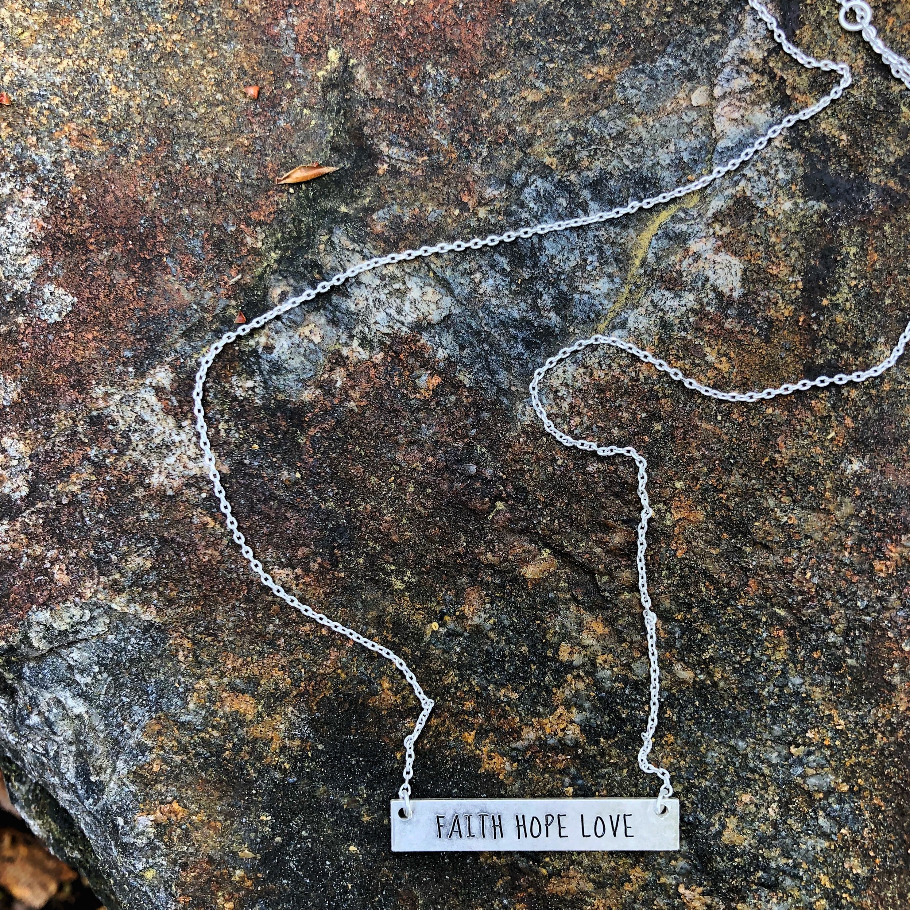 Inspire Necklace (Faith Hope Love)