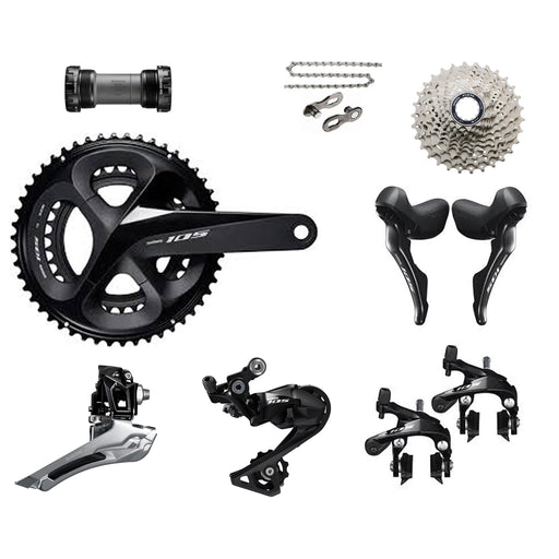 shimano 105 groupset silver