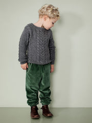 Serendipity organics pulover din lana de lama pentru copii tricotat partial de mana