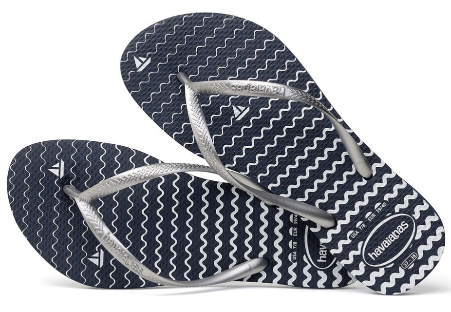 navy blue havaianas flip flops