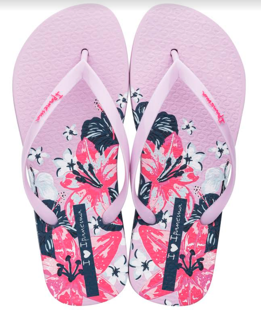 love pink flip flops