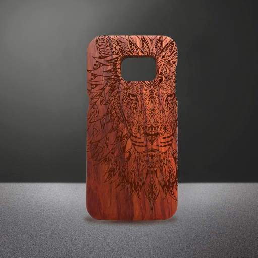 coque samsung s8 bois lion