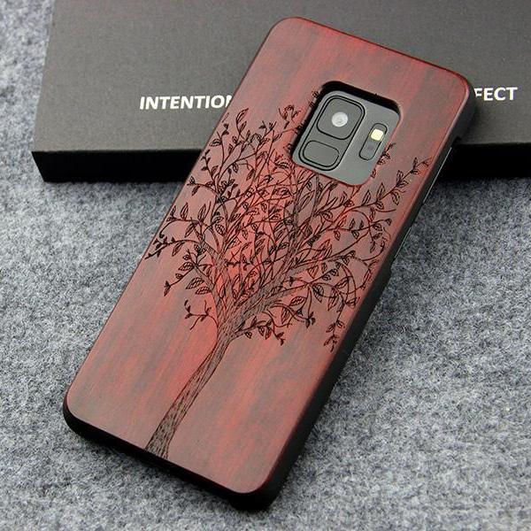 coque en bois samsung s9 plus