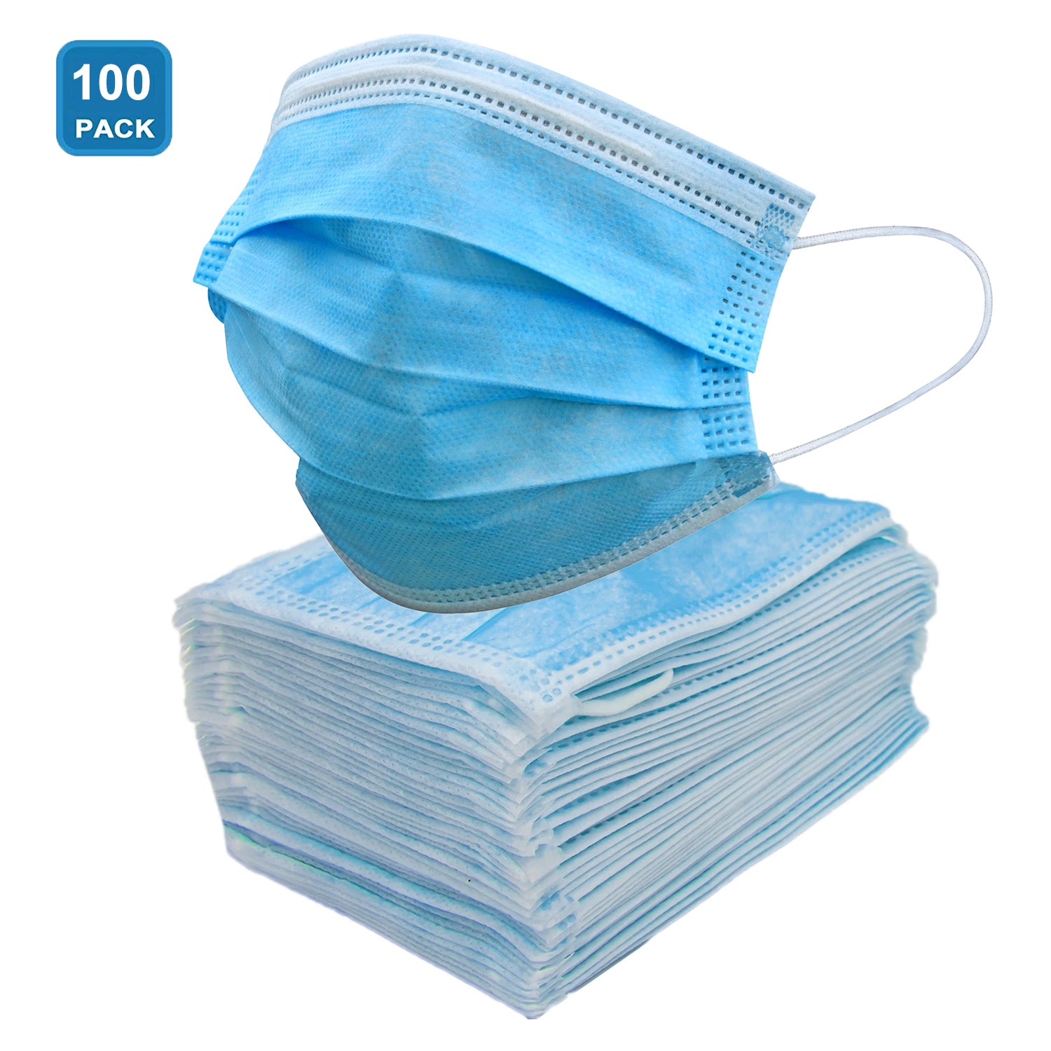 3 Ply Disposable Face Mask 100 Pack 