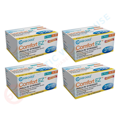 Clever Choice Comfort EZ Insulin Pen Needles, 31g, 8mm