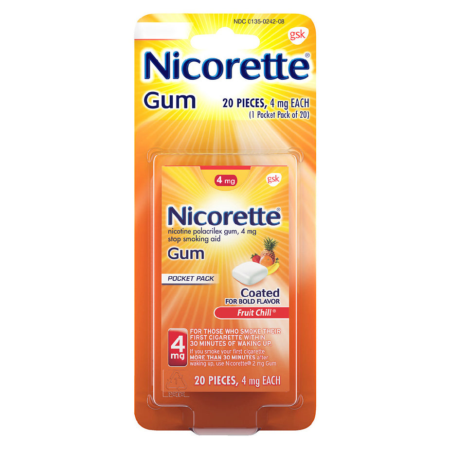 Nicorette 4mg Fruit Chill Gum Printable Coupon
