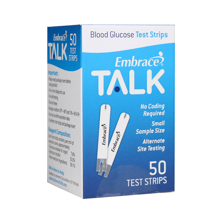 embrace talk test strips