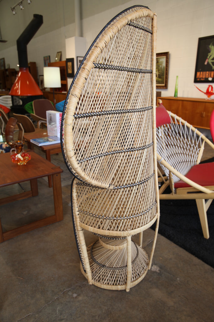 wicker retro chair