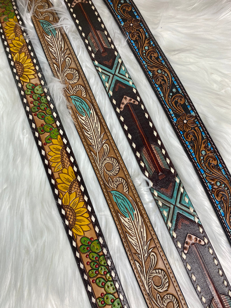 hand painted belts