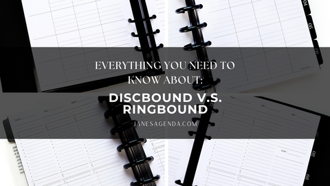 Discbound and Ringbound planner collage