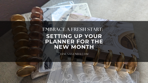 Setting up your planner for the new month