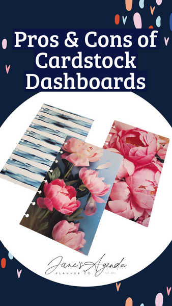 Graphic with image of cardstock dashboards and text overlay