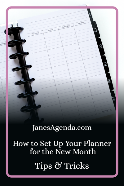 Master Your Month: A Step-by-Step Guide to Setting Up Your Planner