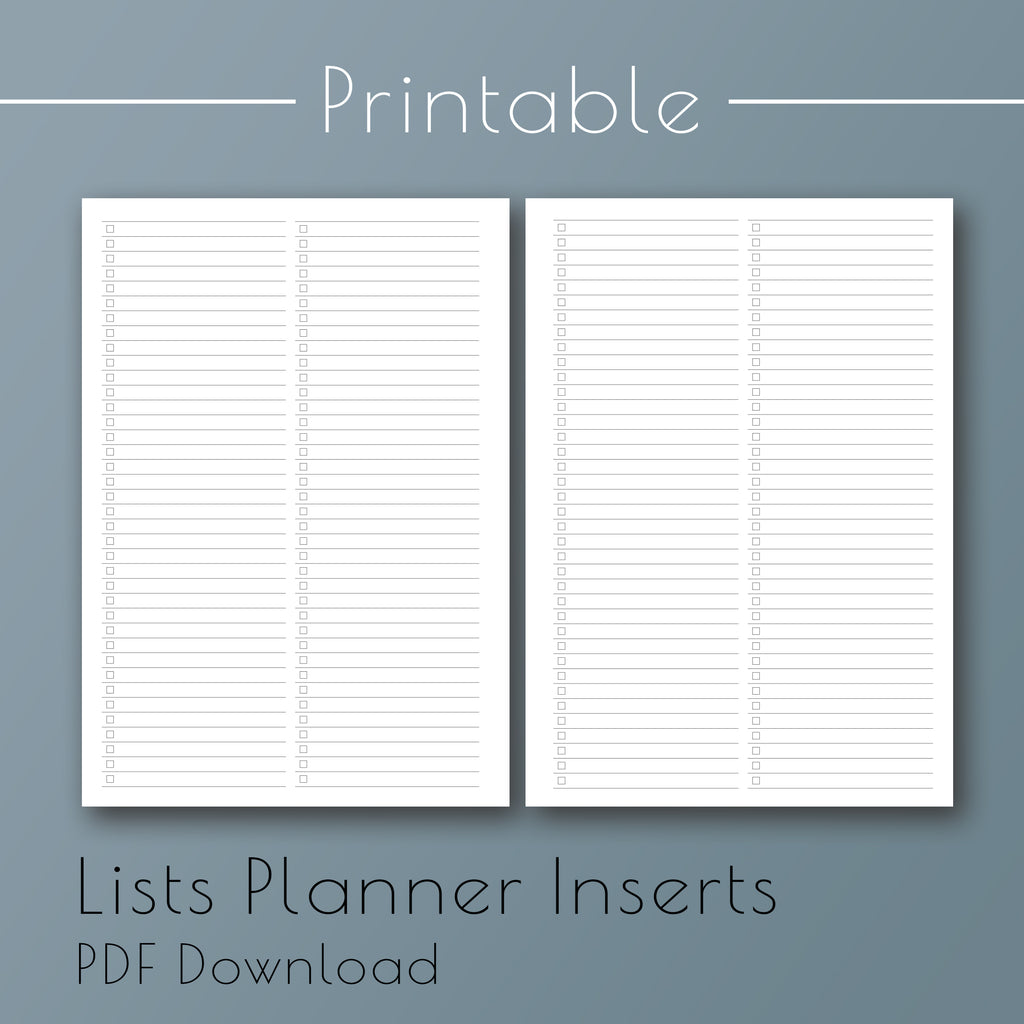 TO DO A5/PERSONAL Gold Edge/white Task Lists Planner Inserts 