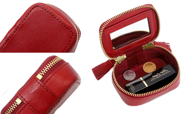 Lipstick Case With Mirror For Purse, Portable Travel Mini Durable