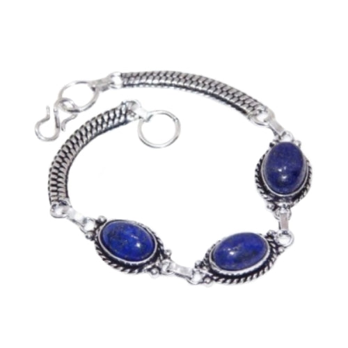 Handmade lapis lazuli silver bracelet | GULI Jewelry